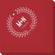 Laurel Wreath with Heart and Initials Napkins Image 3 of 3